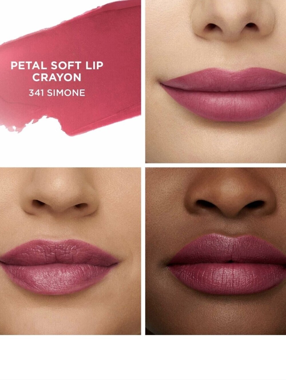 Laura Mercier Petal Soft Lipstick Crayon: Simone (341), .07oz (FS), NIB - Picture 2 of 3